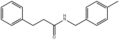 N-[(4-methylphenyl)methyl]-3-phenylpropanamide Struktur