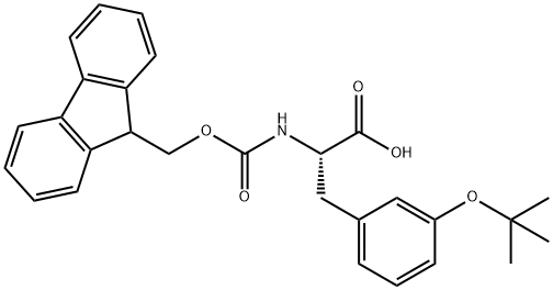 N-Fmoc-DL-3-(1,1-dimethylethoxy)-Phenylalanine Struktur