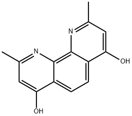 2,9-Dimethyl-4,7-dihydroxy-1,10-phenanthroline Struktur