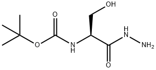 L-Serine,N-[(1,1-dimethylethoxy)carbonyl]-, hydrazide Struktur