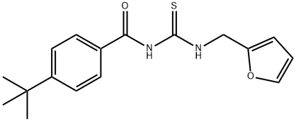 4-tert-butyl-N-{[(2-furylmethyl)amino]carbonothioyl}benzamide Struktur