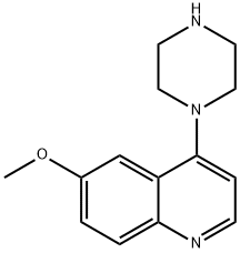 6-methoxy-4-piperazin-1-ylquinoline Struktur