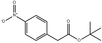 Benzeneacetic acid,4-nitro-, 1,1-dimethylethyl ester Struktur