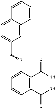 5-[(2-naphthylmethylene)amino]-2,3-dihydro-1,4-phthalazinedione Struktur