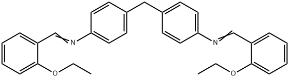 (2-ethoxybenzylidene)(4-{4-[(2-ethoxybenzylidene)amino]benzyl}phenyl)amine Struktur