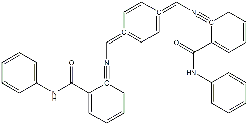 2,2'-[1,4-phenylenebis(methylylidenenitrilo)]bis(N-phenylbenzamide) Struktur