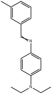 N,N-diethyl-N'-(3-methylbenzylidene)-1,4-benzenediamine Struktur