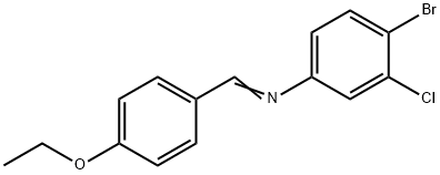 (4-bromo-3-chlorophenyl)(4-ethoxybenzylidene)amine Struktur