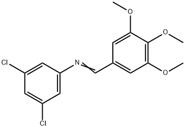 (3,5-dichlorophenyl)(3,4,5-trimethoxybenzylidene)amine Struktur