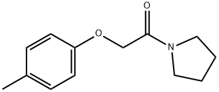 1-[(4-methylphenoxy)acetyl]pyrrolidine Struktur