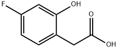 4-fluoro-2-hydroxyphenylacetic acid Struktur