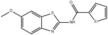 N-(6-methoxybenzo[d]thiazol-2-yl)thiophene-2-carboxamide Struktur