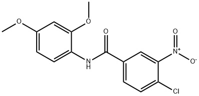 4-Chloro-N-(2,4-dimethoxyphenyl)-3-nitrobenzamide, 97% Struktur