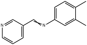 (3,4-dimethylphenyl)(3-pyridinylmethylene)amine Struktur