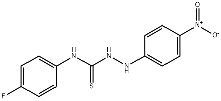 N-(4-fluorophenyl)-2-(4-nitrophenyl)hydrazinecarbothioamide Struktur