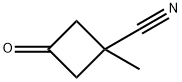 1-methyl-3-oxocyclobutane-1-carbonitrile Struktur