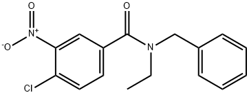 N-Benzyl-4-chloro-N-ethyl-3-nitrobenzamide Struktur