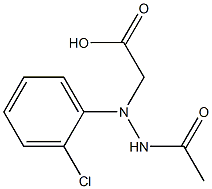 N-acetylamino-DL-2-Chlorophenylglycine Struktur