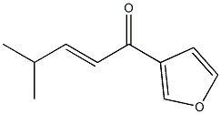 2-Penten-1-one, 1-(3-furanyl)-4-methyl- Struktur