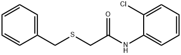 2-(benzylthio)-N-(2-chlorophenyl)acetamide Struktur