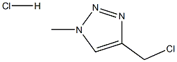 4-(chloromethyl)-1-methyl-1H-1,2,3-triazole hydrochloride Struktur