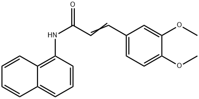 3-(3,4-dimethoxyphenyl)-N-1-naphthylacrylamide Struktur