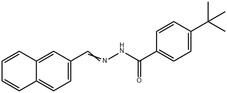 4-tert-butyl-N'-(2-naphthylmethylene)benzohydrazide Struktur