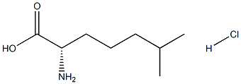 S-2-amino-6-methyl-Heptanoic acid hydrochloride Struktur