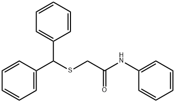 2-benzhydrylsulfanyl-N-phenylacetamide Struktur