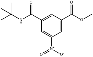 methyl 3-(tert-butylcarbamoyl)-5-nitrobenzoate Struktur