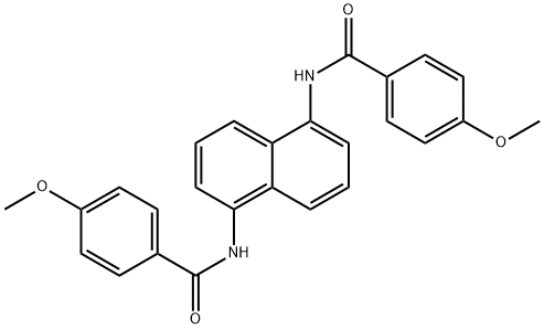 N,N'-1,5-naphthalenediylbis(4-methoxybenzamide) Struktur