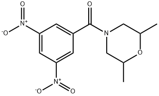 (2,6-dimethylmorpholin-4-yl)-(3,5-dinitrophenyl)methanone Struktur