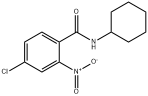 4-chloro-N-cyclohexyl-2-nitrobenzamide Struktur