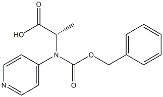 N-Cbz-(4-Pyridyl)-RS-Alanine Struktur