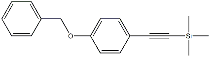 ((4-(Benzyloxy)phenyl)ethynyl)trimethylsilane Struktur