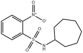 N-Cycloheptyl-2-nitrobenzenesulfonamide, 97% Struktur