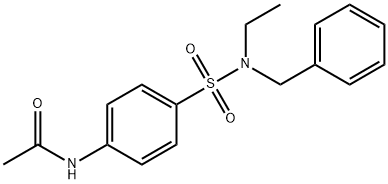 N-[4-[benzyl(ethyl)sulfamoyl]phenyl]acetamide Struktur