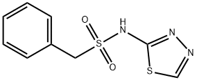 1-phenyl-N-(1,3,4-thiadiazol-2-yl)methanesulfonamide Struktur