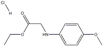 RS-4-methoxyphenylglycine ethyl ester hydrochloride Struktur