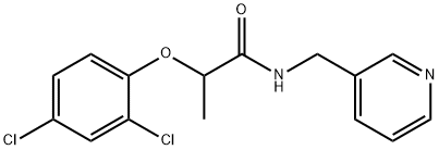 2-(2,4-dichlorophenoxy)-N-(pyridin-3-ylmethyl)propanamide Struktur