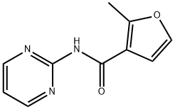 2-methyl-N-pyrimidin-2-ylfuran-3-carboxamide Struktur