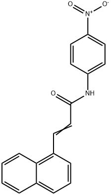 3-(1-naphthyl)-N-(4-nitrophenyl)acrylamide Struktur