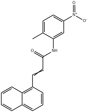 N-(2-methyl-5-nitrophenyl)-3-(1-naphthyl)acrylamide Struktur