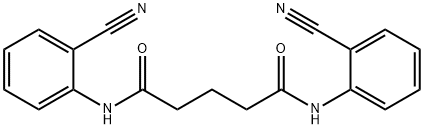 N,N'-bis(2-cyanophenyl)pentanediamide Struktur