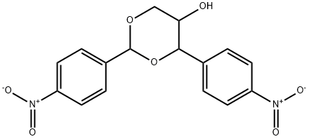 2,4-Bis-(4-nitro-phenyl)-[1,3]dioxan-5-ol Struktur