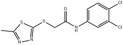 N-(3,4-dichlorophenyl)-2-[(5-methyl-1,3,4-thiadiazol-2-yl)sulfanyl]acetamide Struktur