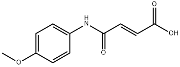 4-(4-methoxyanilino)-4-oxo-2-butenoic acid Struktur