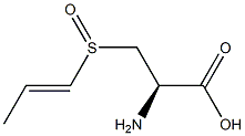 L-Alanine, 3-(1-propenylsulfinyl)- Struktur