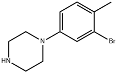 1-(3-bromo-4-methylphenyl)piperazine hydrochloride Struktur