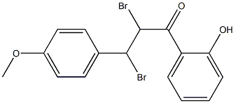 1-Propanone,2,3-dibromo-1-(2-hydroxyphenyl)-3-(4-methoxyphenyl)-